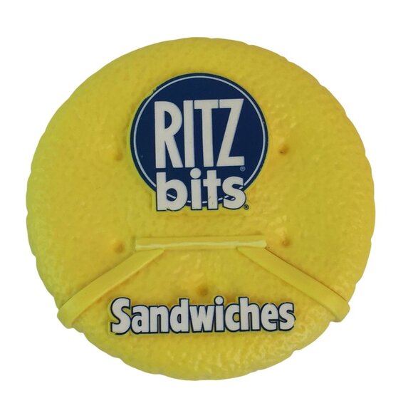 Ritz bits Sandwiches Snack Container Yellow Travel Size Lunch Box - Picture 2 of 6